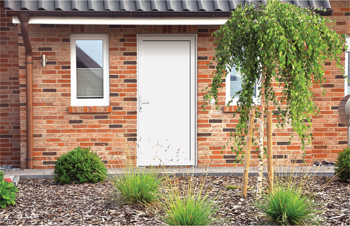 hochwertige Nebeneingangstür nach Maß kaufen | FertigFenster®