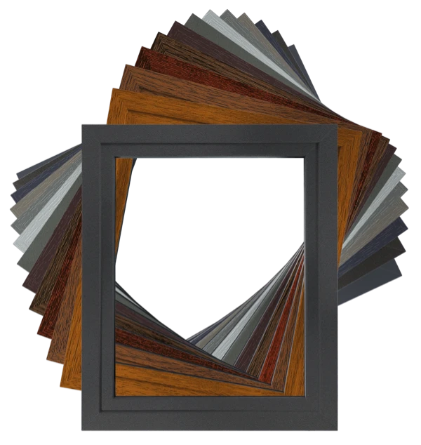15 Farben für Kunststofffenster