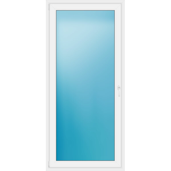 Einflügelige Balkontür 100 x 217 cm Farbe Weiß
