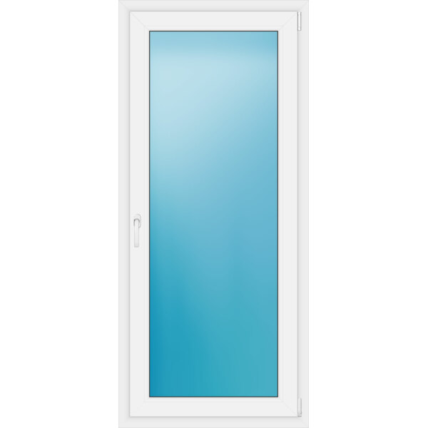 Einflügelige Balkontür 80 x 180 cm Farbe Weiß