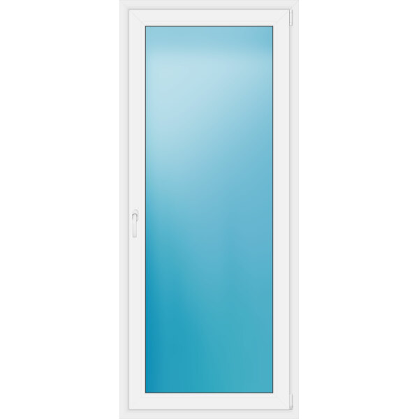 Einflügelige Balkontür 90 x 210 cm Farbe Weiß