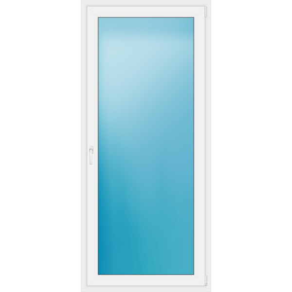 Einflügelige Balkontür 98 x 220 cm Farbe Weiß