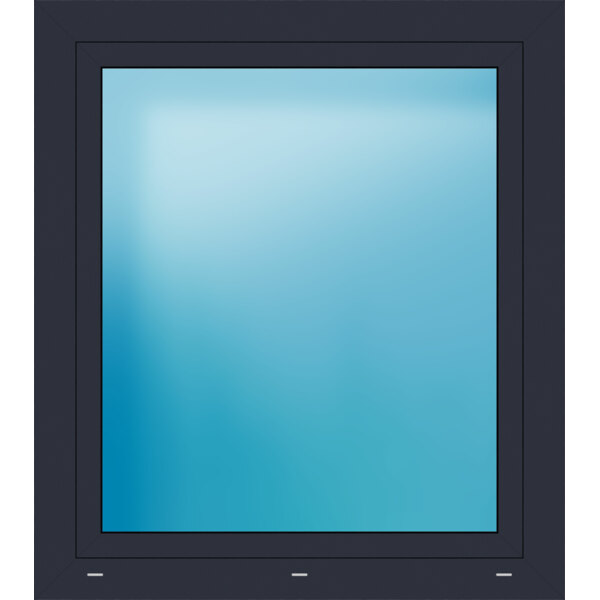 Einflügeliges Kunststofffenster 100x113 cm Anthrazit seidenglatt 