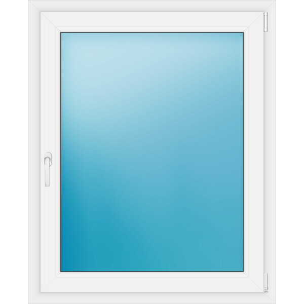 Einflügeliges Kunststofffenster 100x123 cm Weiß 