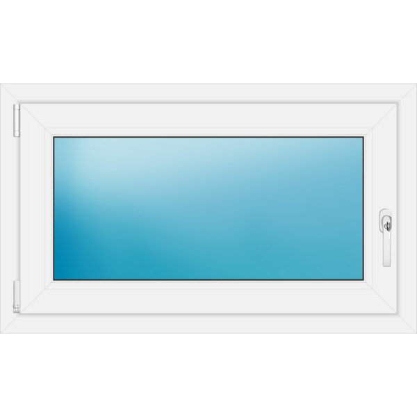 Einflügeliges Fenster 100x60 cm Farbe Weiß