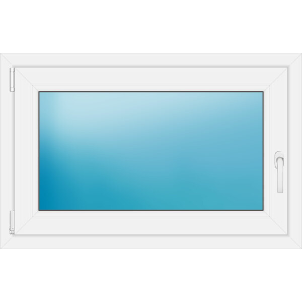 Einflügeliges Fenster 100 x 65 cm Farbe Weiß