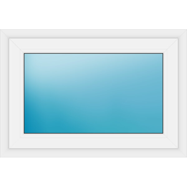 Einflügeliges Fenster 100 x 69 cm Farbe Weiß
