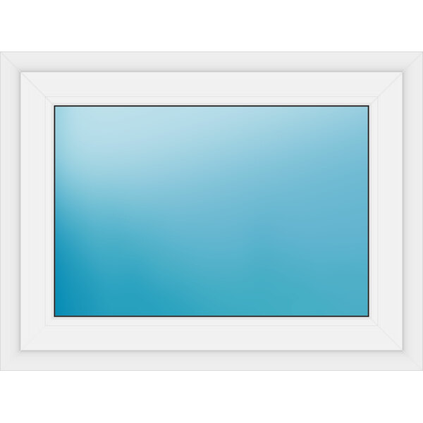 Einflügeliges Fenster 100 x 76 cm Farbe Weiß