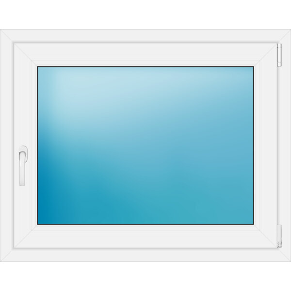 Einflügeliges Fenster 100 x 80 cm Farbe Weiß
