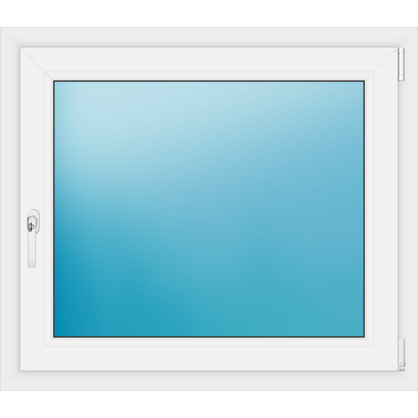 Einflügeliges Fenster 100 x 87 cm Farbe Weiß