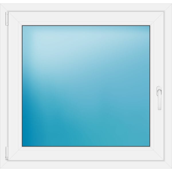Einflügeliges Fenster 100x96 cm Farbe Weiß