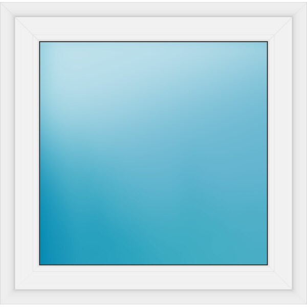 Einflügeliges Fenster 100 x 99 cm Farbe Weiß
