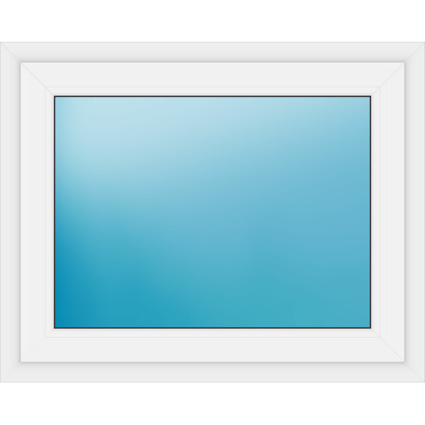 Einflügeliges Fenster 101 x 81 cm Farbe Weiß