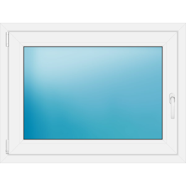 Einflügeliges Fenster 101 x 76 cm Farbe Weiß