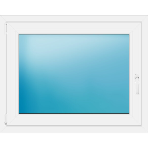 Einflügeliges Fenster 101 x 80 cm Farbe Weiß