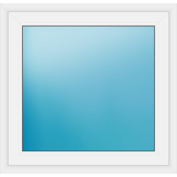Einflügeliges Fenster 102 x 98 cm Farbe Weiß
