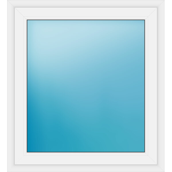 Einflügeliges Fenster 102 x 112 cm Farbe Weiß