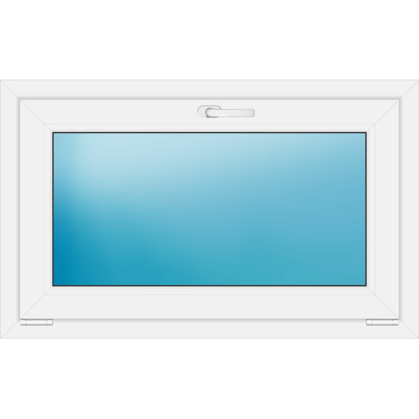 Einflügeliges Kunststofffenster 102x63 cm Weiß 