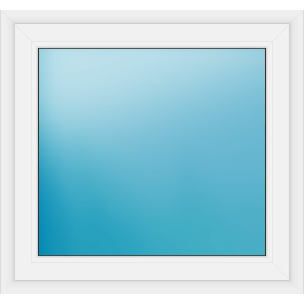 Einflügeliges Fenster 102 x 96 cm Farbe Weiß