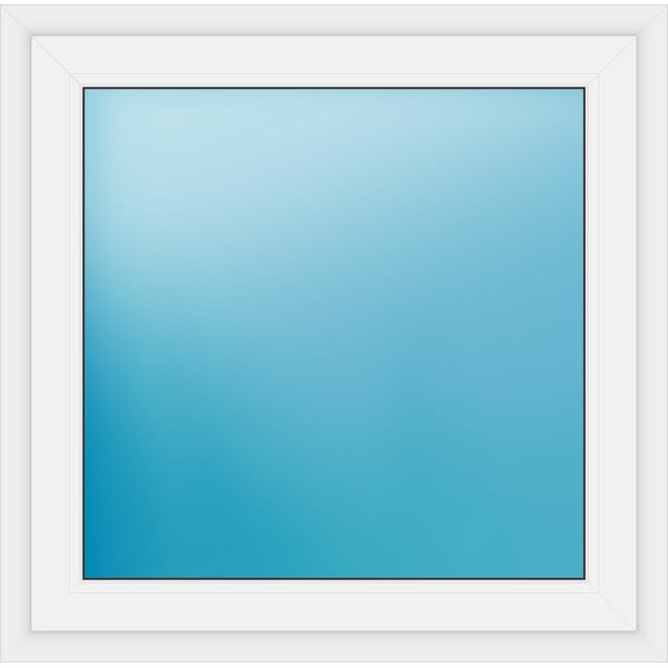 Einflügeliges Fenster 103 x 102 cm Farbe Weiß