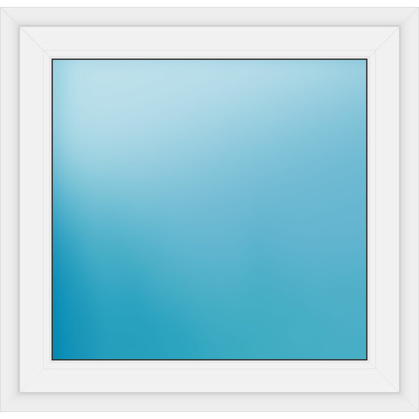 Einflügeliges Fenster 104 x 100 cm Farbe Weiß