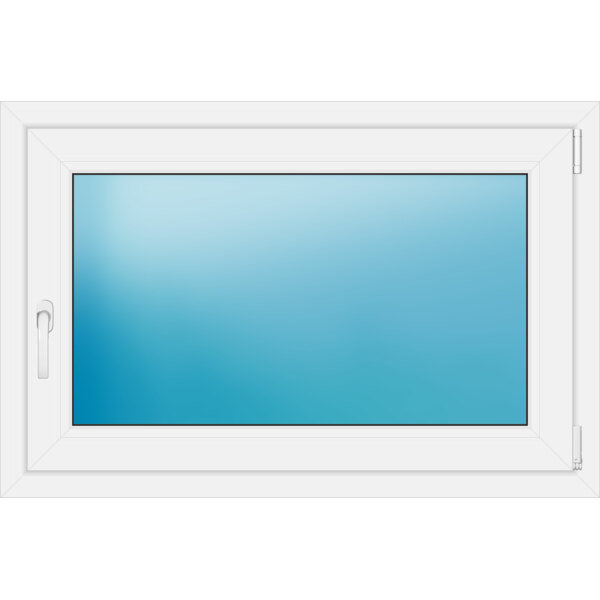 Einflügeliges Kunststofffenster 106x70 cm Weiß 
