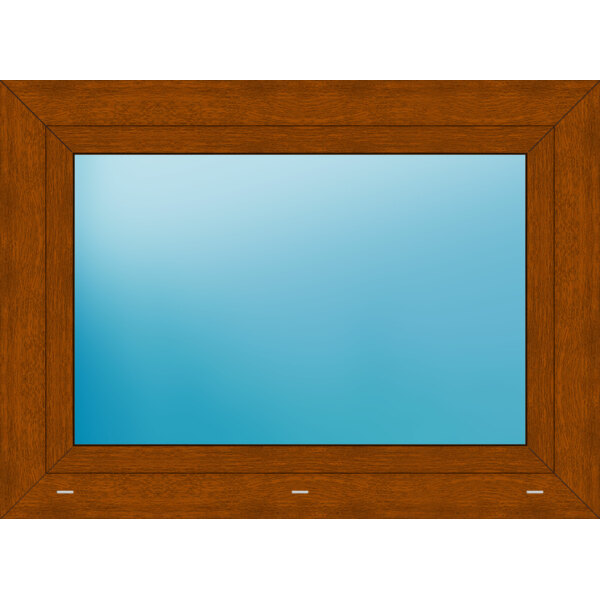 Einflügeliges Kunststofffenster 106x77.5 cm Golden Oak 