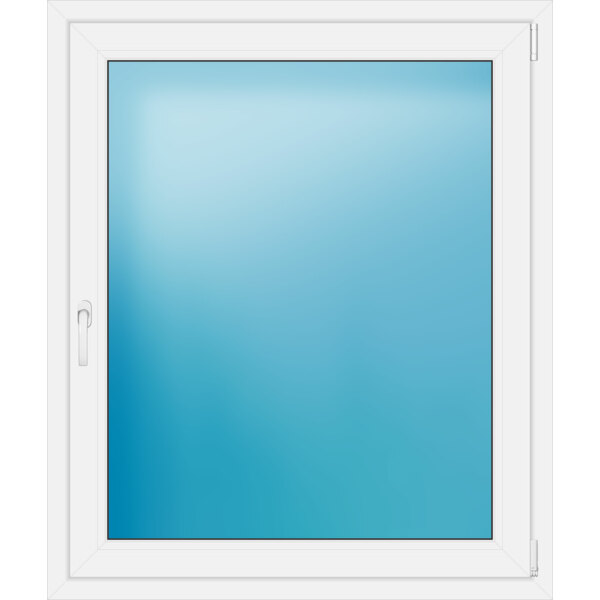 Einflügeliges Kunststofffenster 107x127 cm Weiß 