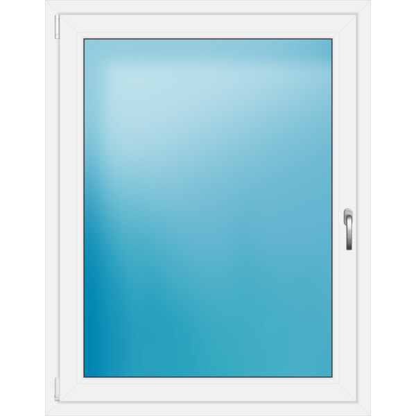 Einflügeliges Kunststofffenster 108x138 cm Weiß 