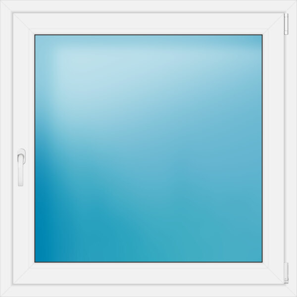 Einflügeliges Kunststofffenster 110x110 cm Weiß 