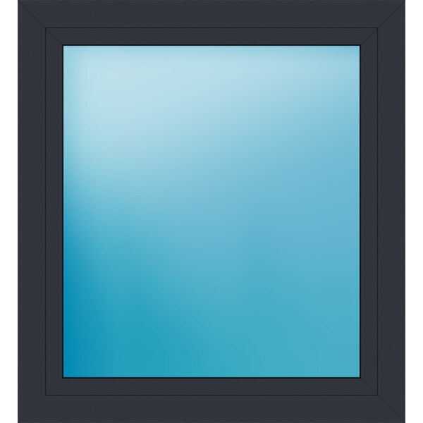 Einflügeliges Fenster 110x120 cm Farbe Anthrazit seidenglatt
