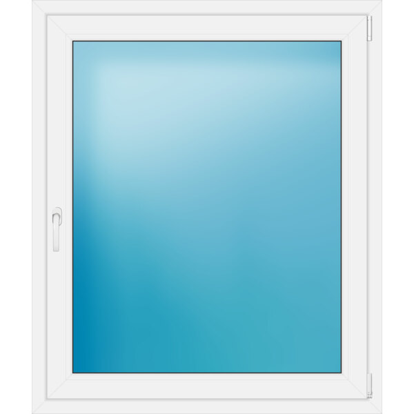 Einflügeliges Kunststofffenster 110x130 cm Weiß 