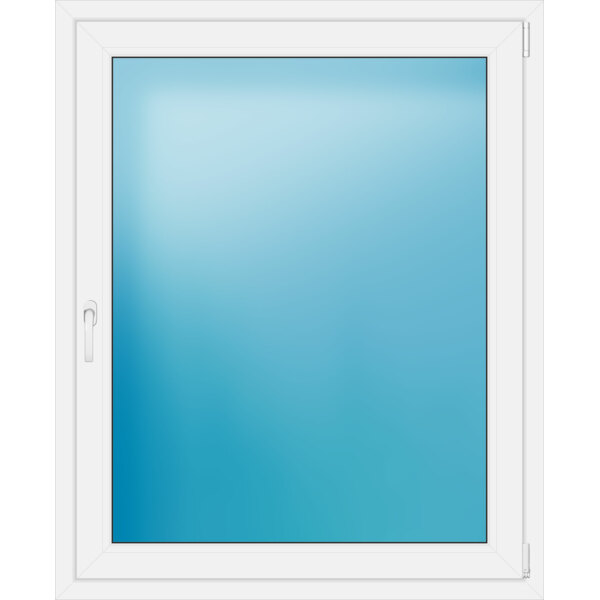 Einflügeliges Kunststofffenster 110x135 cm Weiß 