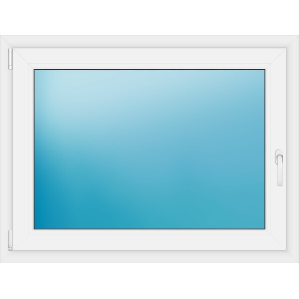 Einflügeliges Kunststofffenster 113x86 cm Weiß 