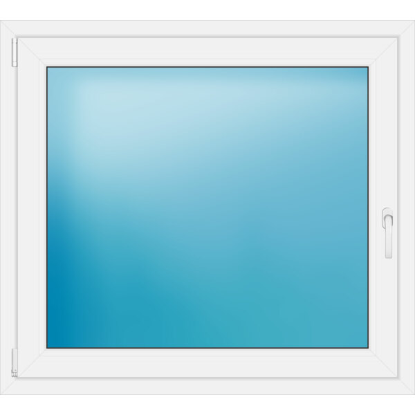 Einflügeliges Kunststofffenster 114x103 cm Weiß 