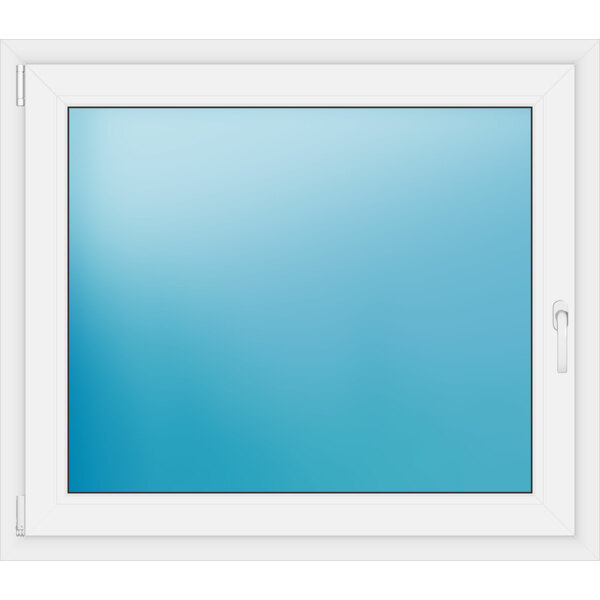 Einflügeliges Kunststofffenster 115x100 cm Weiß 