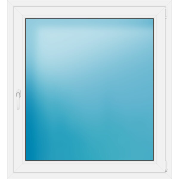 Einflügeliges Kunststofffenster 115x125 cm Weiß 