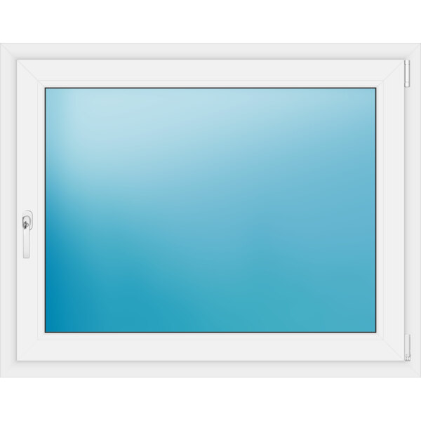 Einflügeliges Kunststofffenster 122x97 cm Weiß 