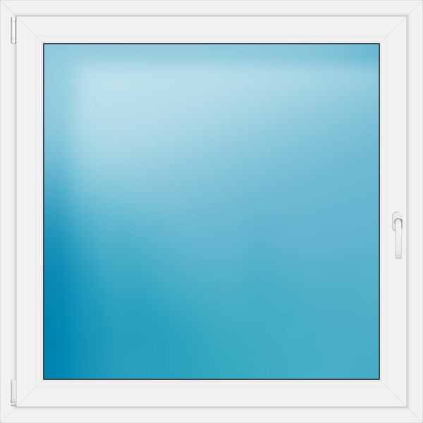Einflügeliges Kunststofffenster 125x125 cm Weiß 
