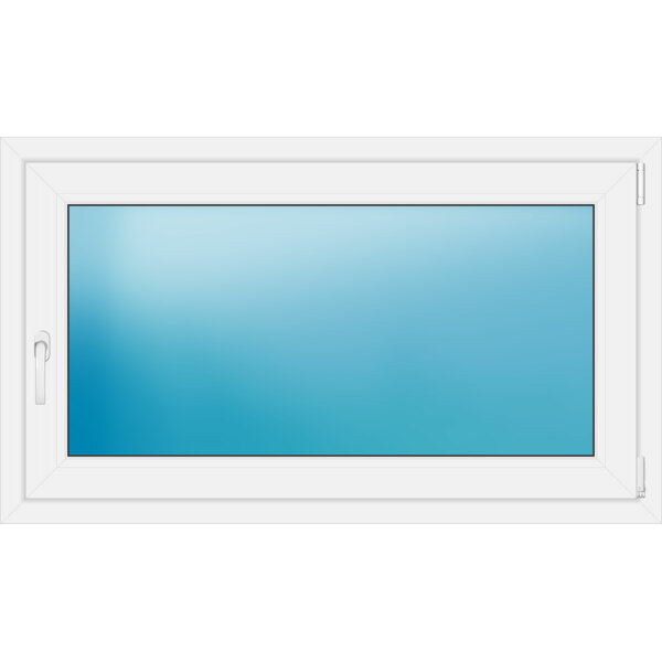 Einflügeliges Kunststofffenster 125x73 cm Weiß 