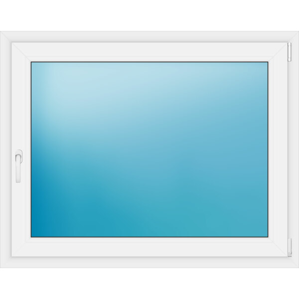 Einflügeliges Kunststofffenster 126x100 cm Weiß 