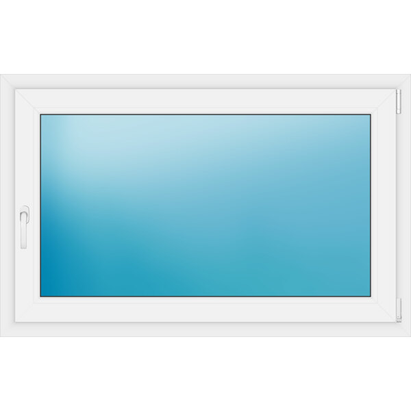 Einflügeliges Kunststofffenster 133x85 cm Weiß 
