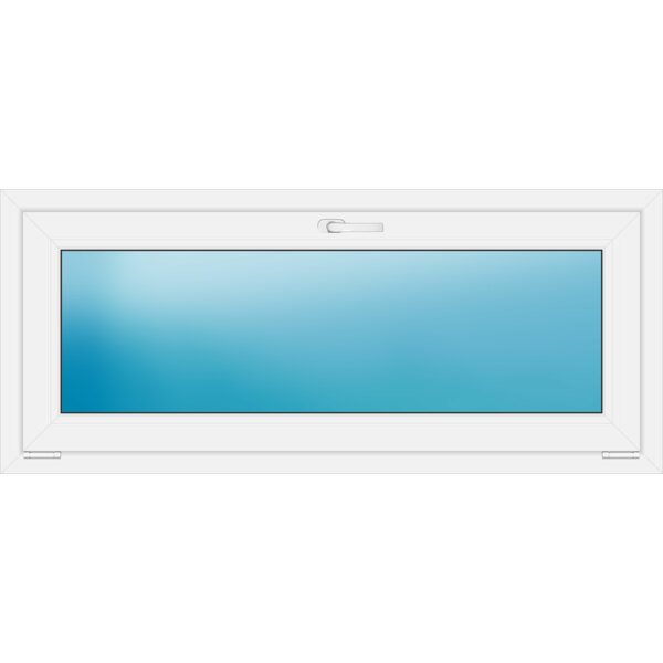 Einflügeliges Kunststofffenster 140x60 cm Weiß 