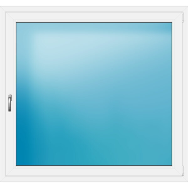 Einflügeliges Kunststofffenster 150x140 cm Weiß 