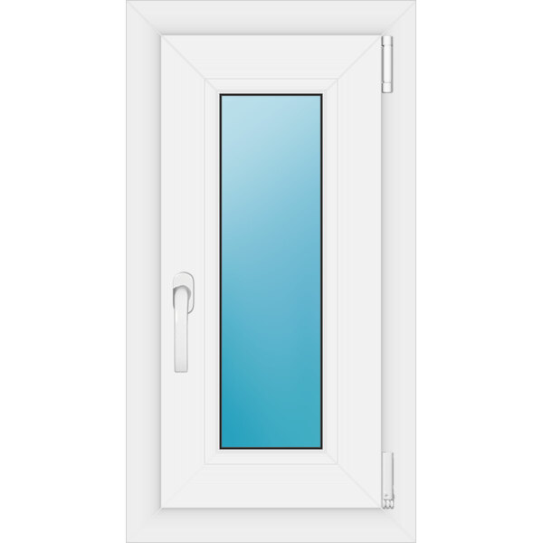 Einflügeliges Kunststofffenster 40x75 cm Weiß 