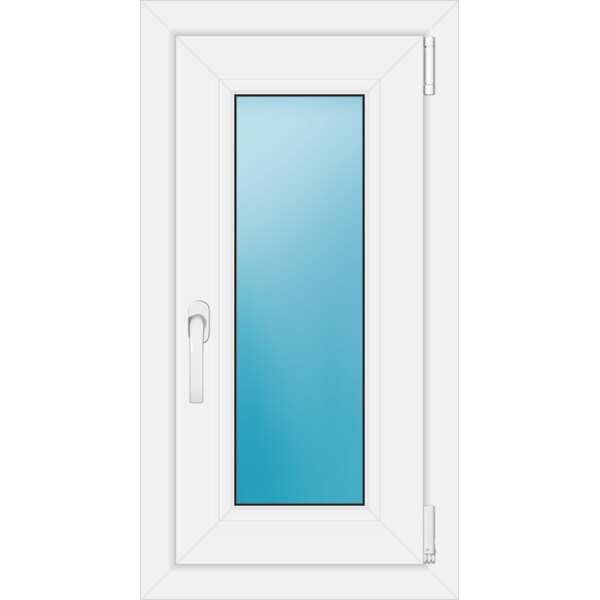 Einflügeliges Kunststofffenster 43x81 cm Weiß 