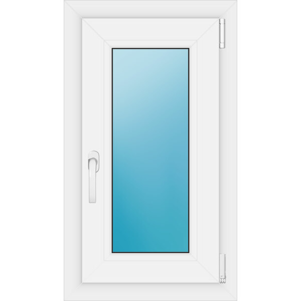 Einflügeliges Kunststofffenster 46x80 cm Weiß 