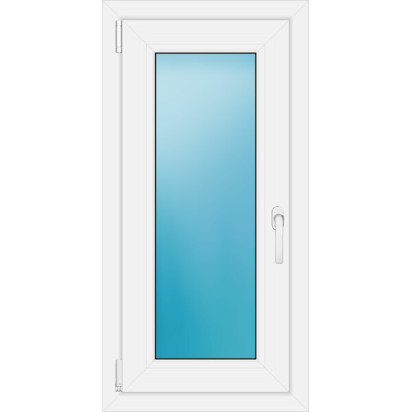 Einflügeliges Kunststofffenster 50x100 cm Weiß 