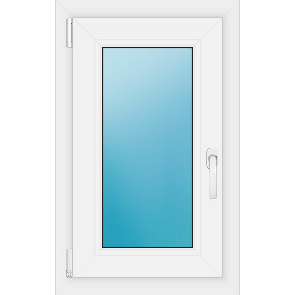 Einflügeliges Kunststofffenster 50x80 cm Weiß 
