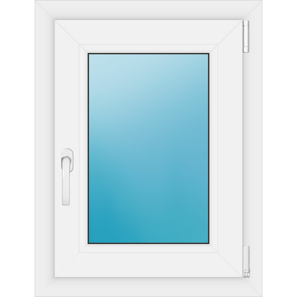 Einflügeliges Kunststofffenster 55.5x72.5 cm Weiß 